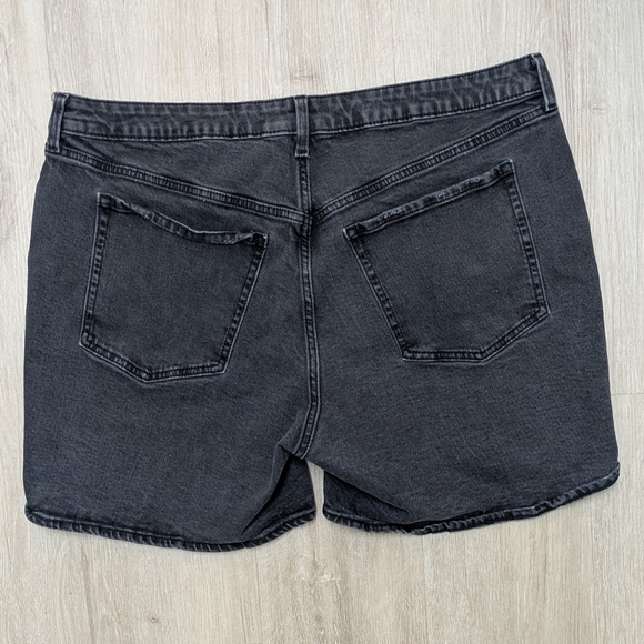 Old Navy High Rise O.G. Straight Black Denim Shorts 20 - Picture 7 of 7